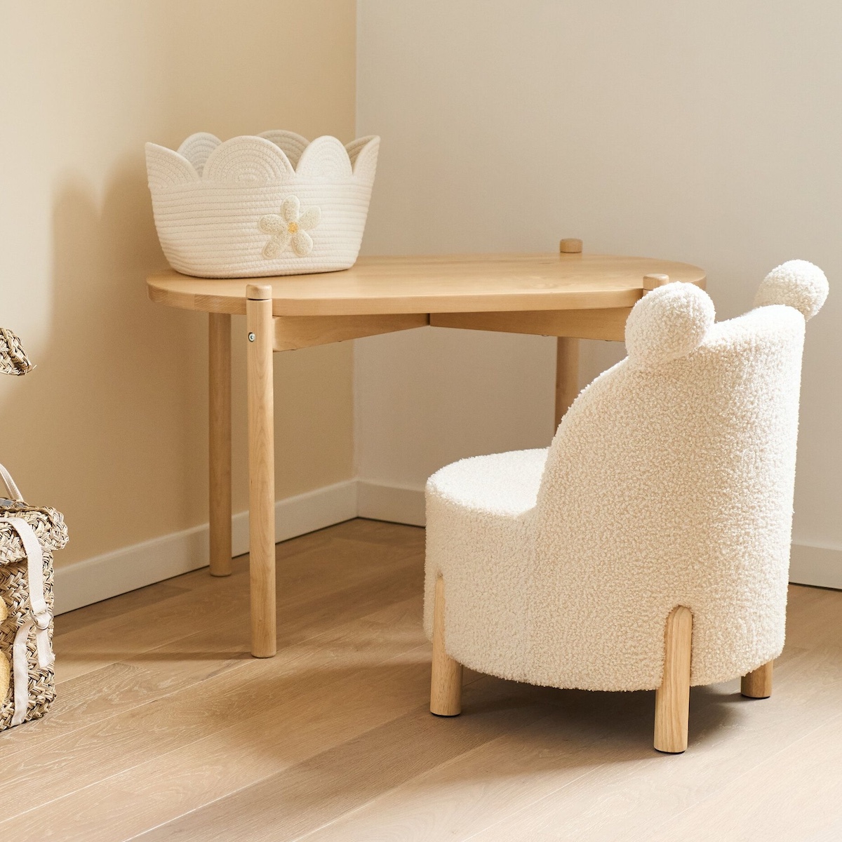 Silla infantil Childhome Teddy crudo
