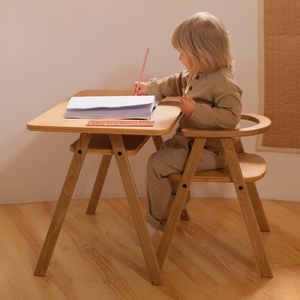 Silla infantil GROWING GREEN Nobodinoz natural oak