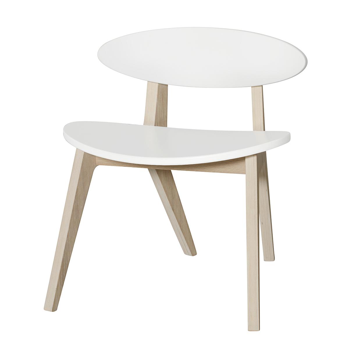 Silla infantil Pingpong WOOD Oliver Furniture blanco-roble