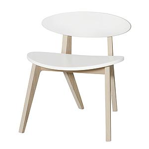 Silla infantil Pingpong WOOD Oliver Furniture blanco-roble