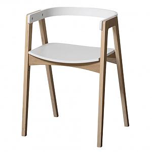 Silla WOOD Oliver Furniture blanco-roble