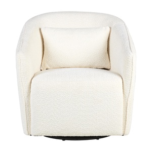 Sillón giratorio-deslizante GOMI Quax crema