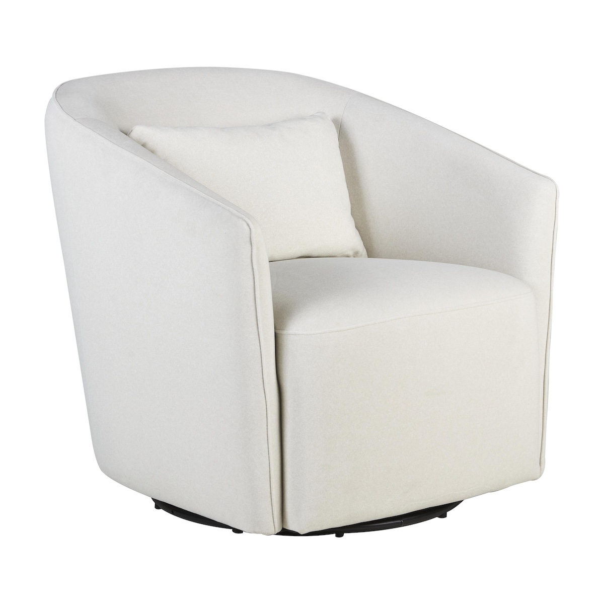 Sillón giratorio-deslizante GOMI Quax mohair beige