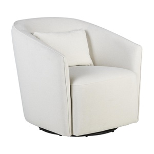 Sillón giratorio-deslizante GOMI Quax mohair beige