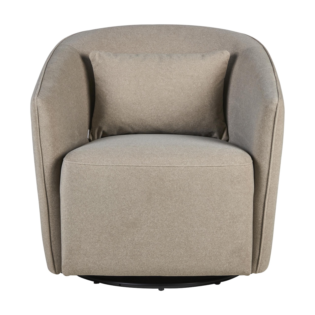 Sillón giratorio-deslizante GOMI Quax mohair latte