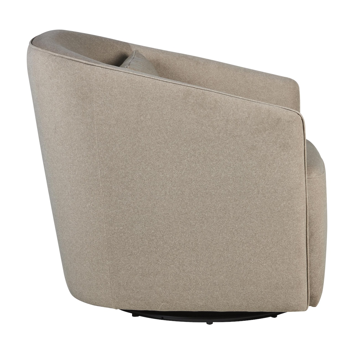 Sillón giratorio-deslizante GOMI Quax mohair latte