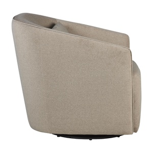 Sillón giratorio-deslizante GOMI Quax mohair latte