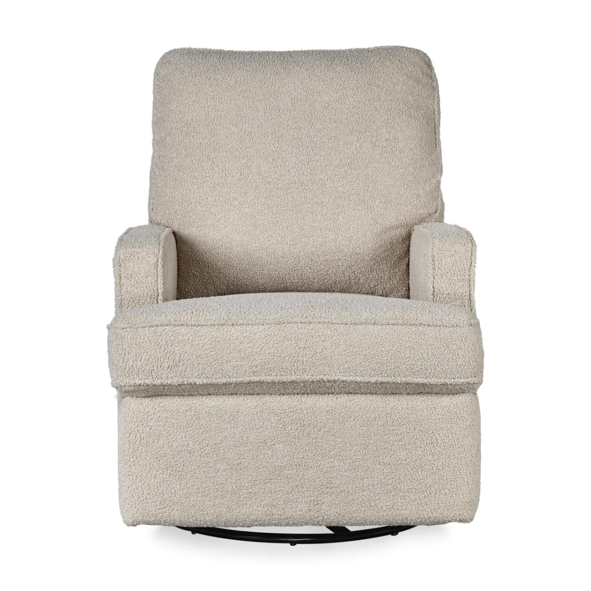 Sillón reclinable eléctrico SWIVEL & GLIDING Quax teddy taupe