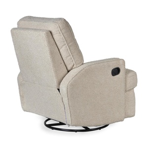 Sillón reclinable eléctrico SWIVEL & GLIDING Quax teddy taupe