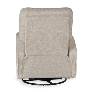 Sillón reclinable eléctrico SWIVEL & GLIDING Quax teddy taupe