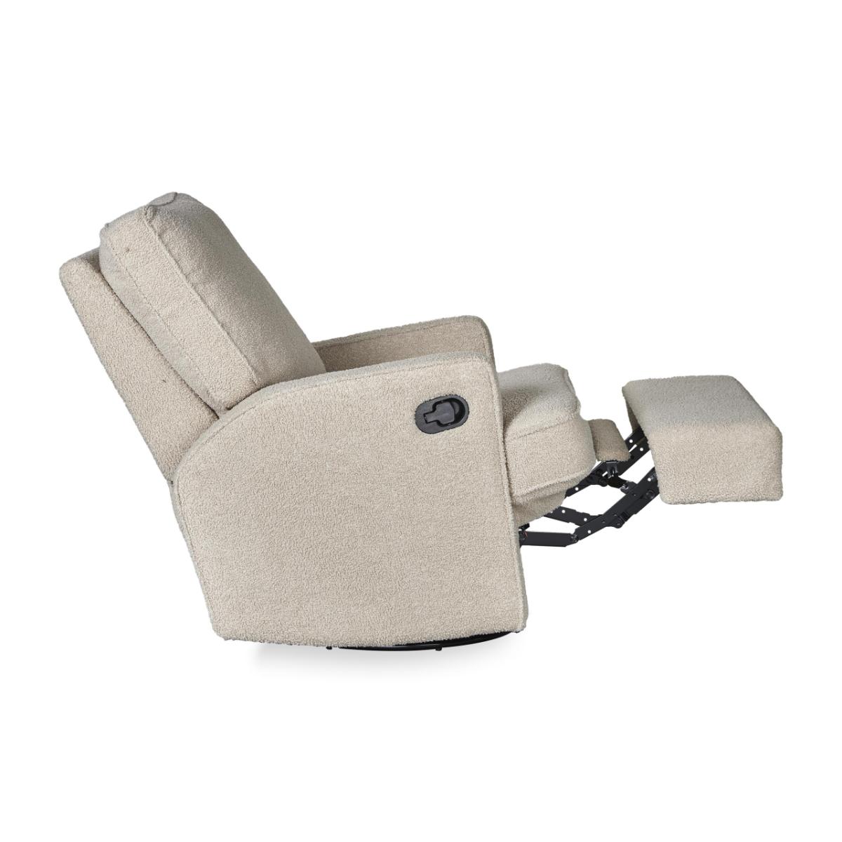Sillón reclinable SWIVEL & GLIDING Quax teddy taupe