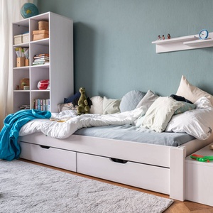 Sofá cama 90x200cm DESTYLE de Breuyn tintada en blanco