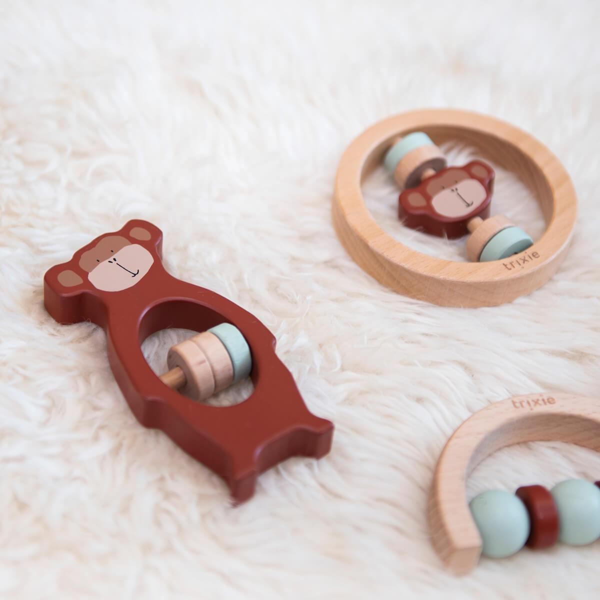 Sonajero madera Mr. MONKEY Trixie