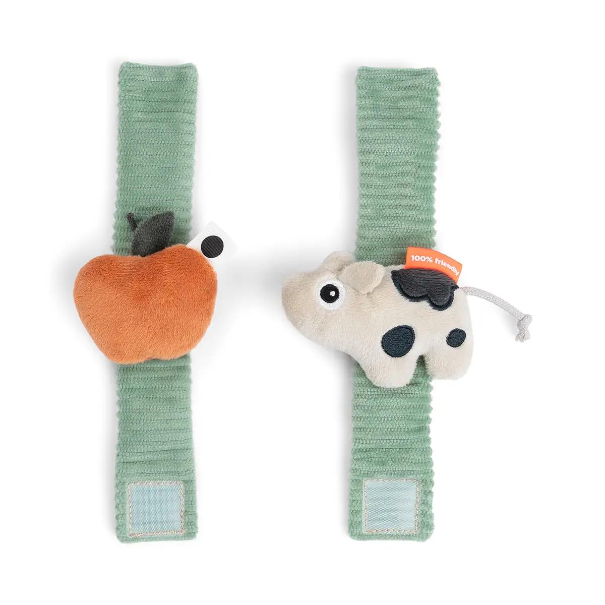 Sonajero pulsera 2pzs DOTTI Done by Deer green