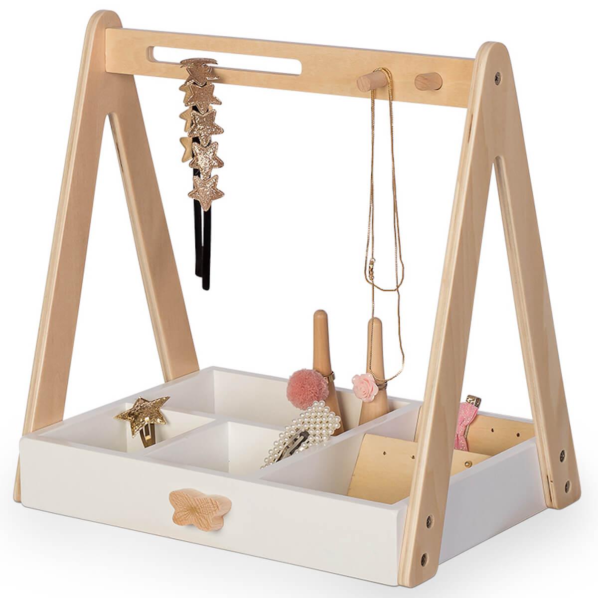 Soporte joyería Astrup blanco-natural