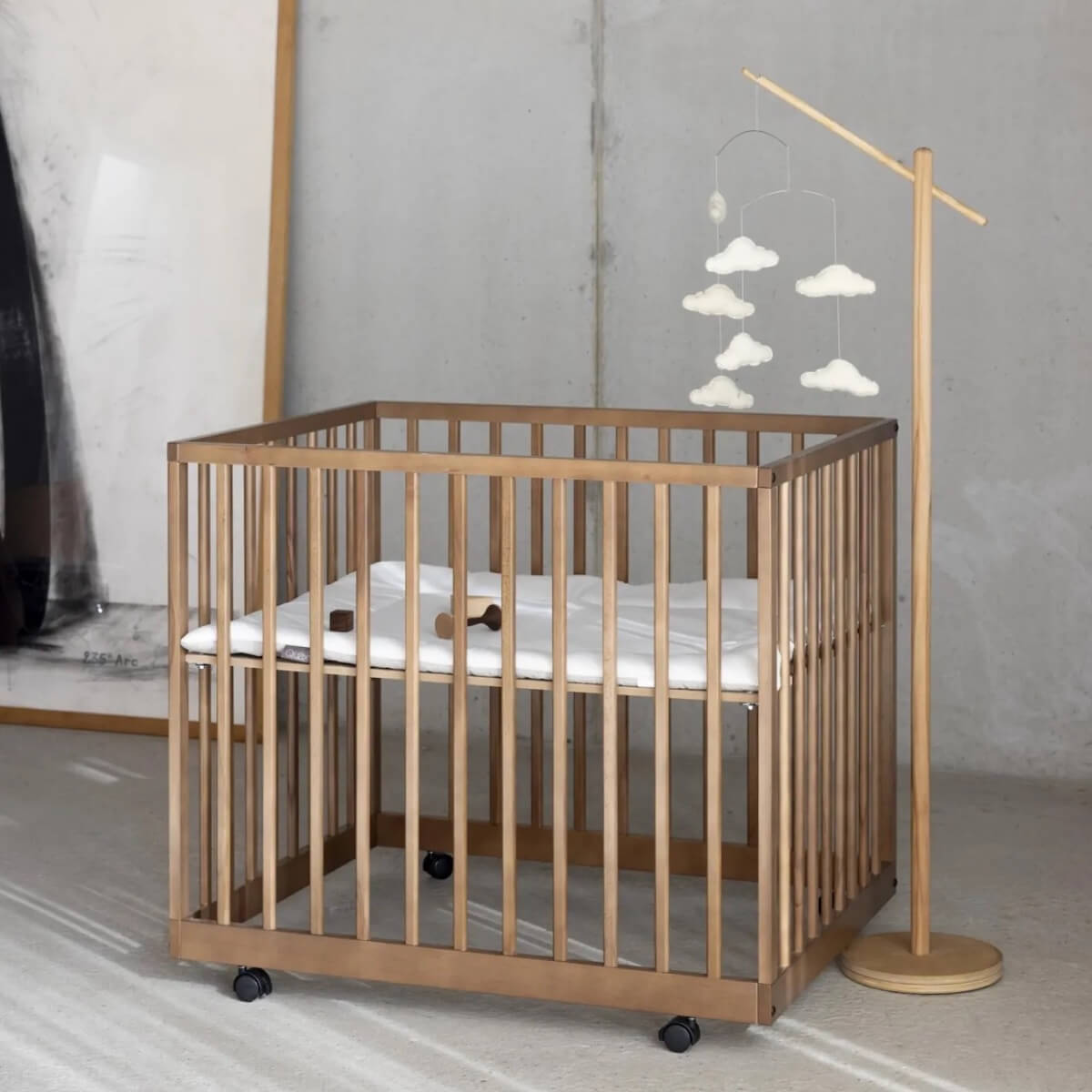 Soporte móvil madera Quax