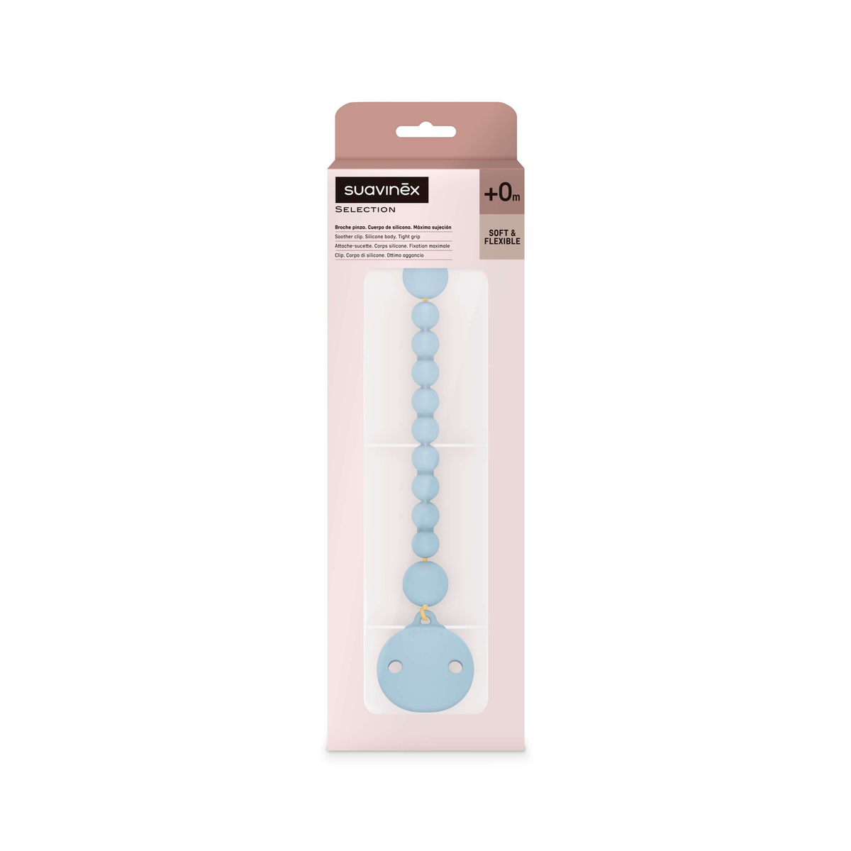 Sujeta chupetes COLOUR ESSENCE Suavinex azul