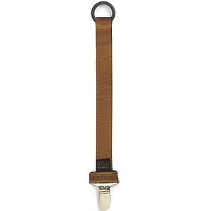 Sujeta chupetes LEATHER Elodie Details cognac