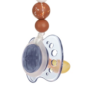 Sujeta chupetes LITTLE UNIVERSE Laessig luna rust