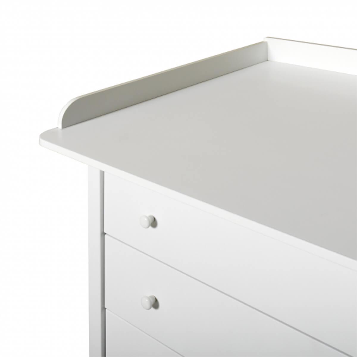 Tabla cambiador cómoda 4 cajones SEASIDE Oliver Furniture blanco