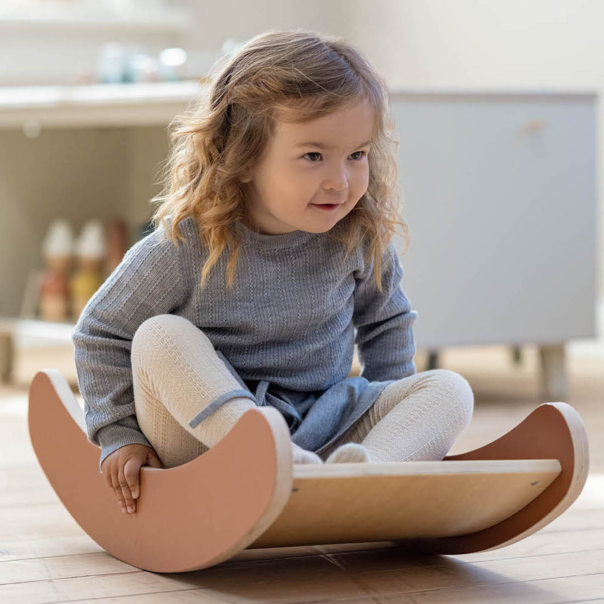 Tabla equilibrio mini PLAY Flexa blush
