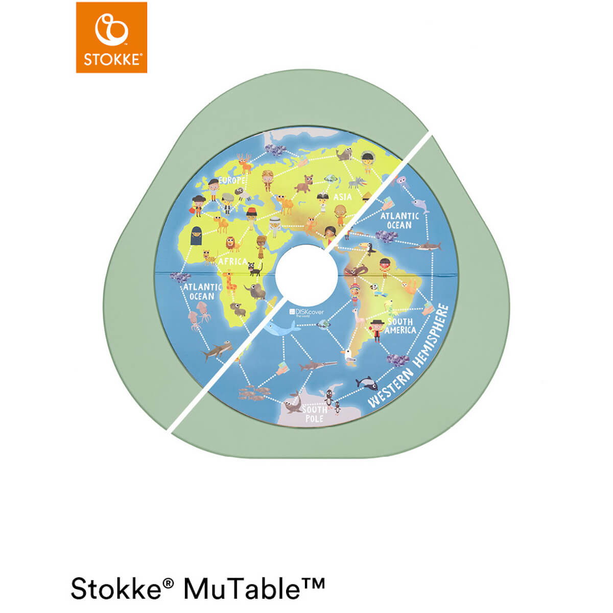 Tablero juegos mesa MUTABLE V2 Stokke Around the World