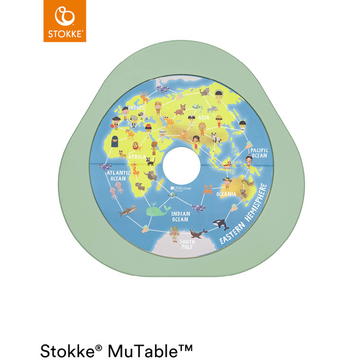 Tablero juegos mesa MUTABLE V2 Stokke Around the World