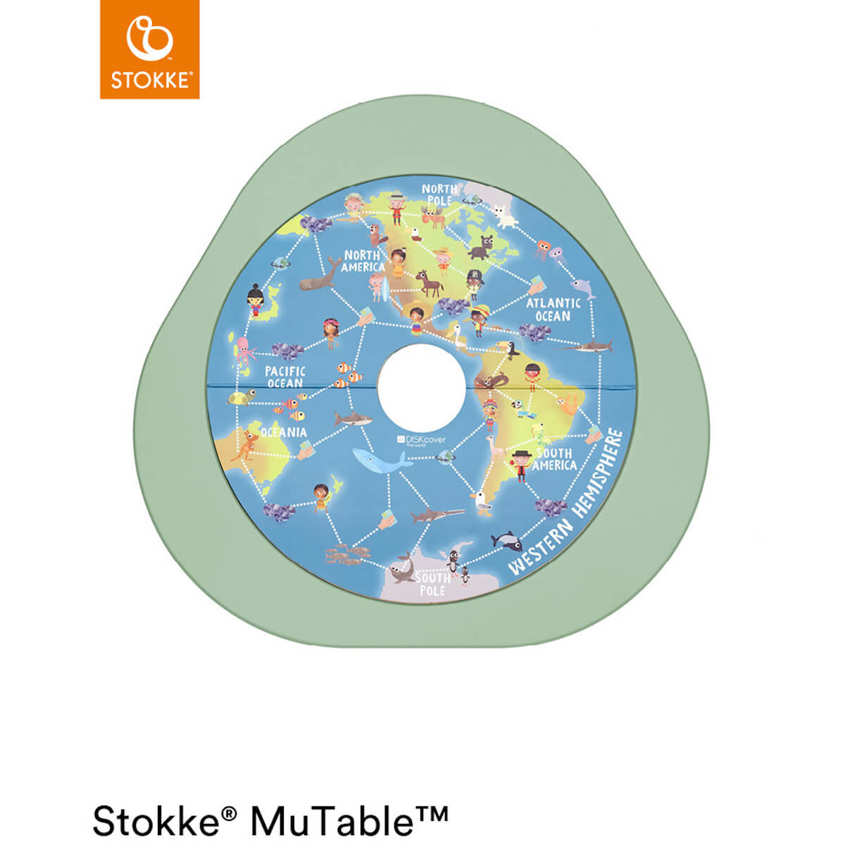 Tablero juegos mesa MUTABLE V2 Stokke Around the World