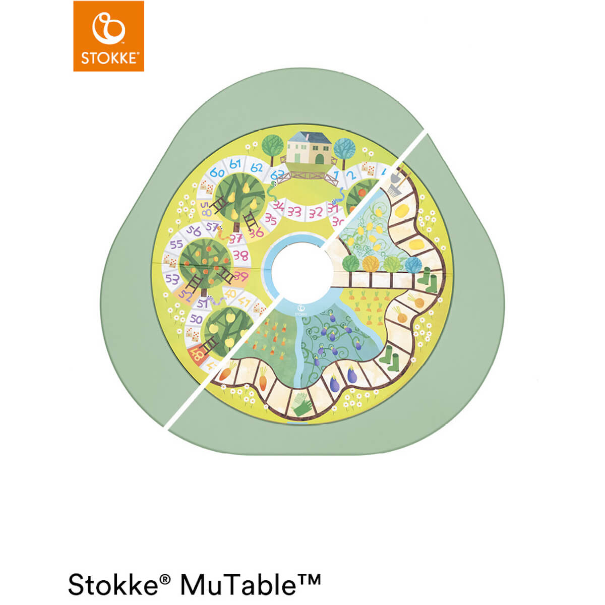Tablero juegos mesa MUTABLE V2 Stokke Fruit & Vegetables