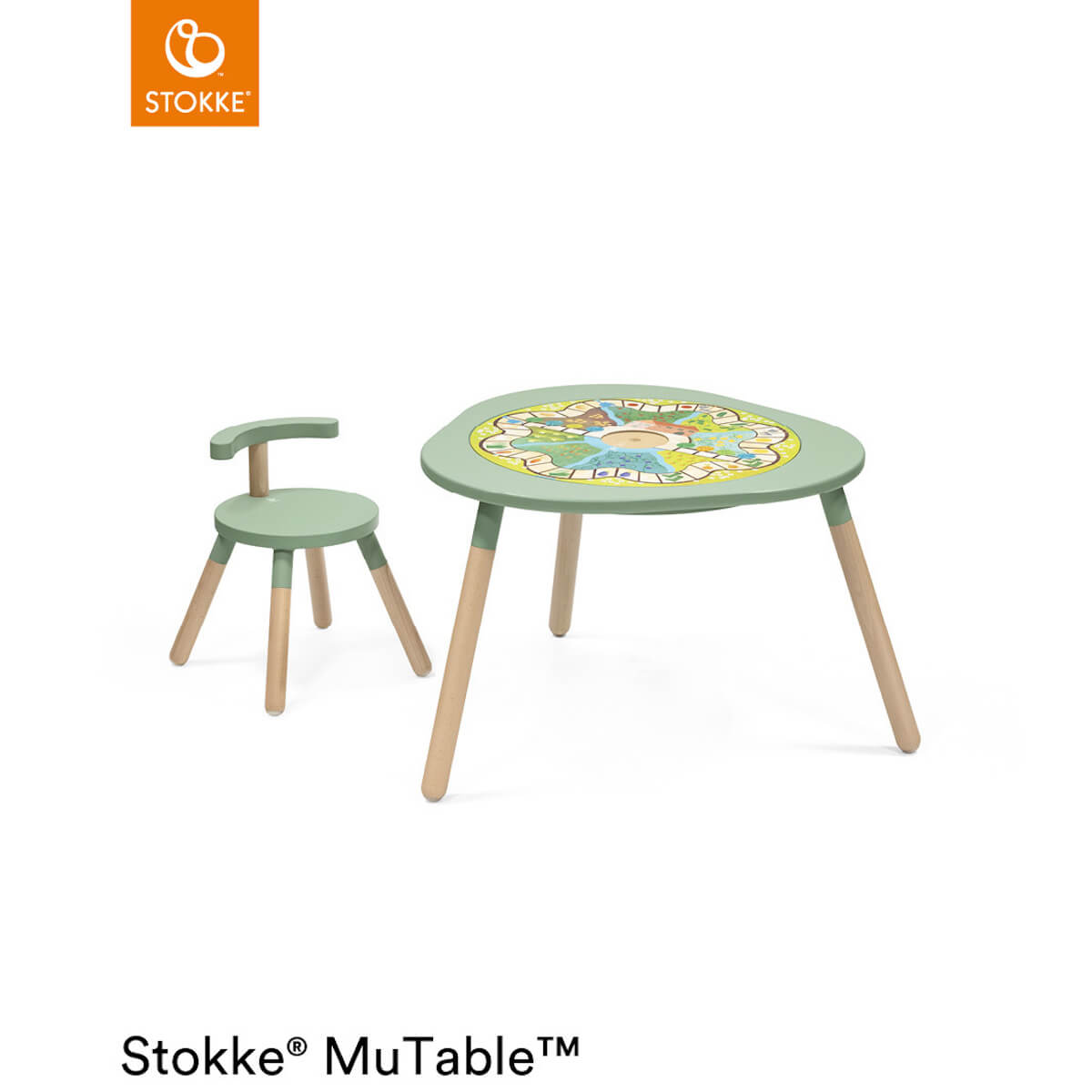 Tablero juegos mesa MUTABLE V2 Stokke Fruit & Vegetables