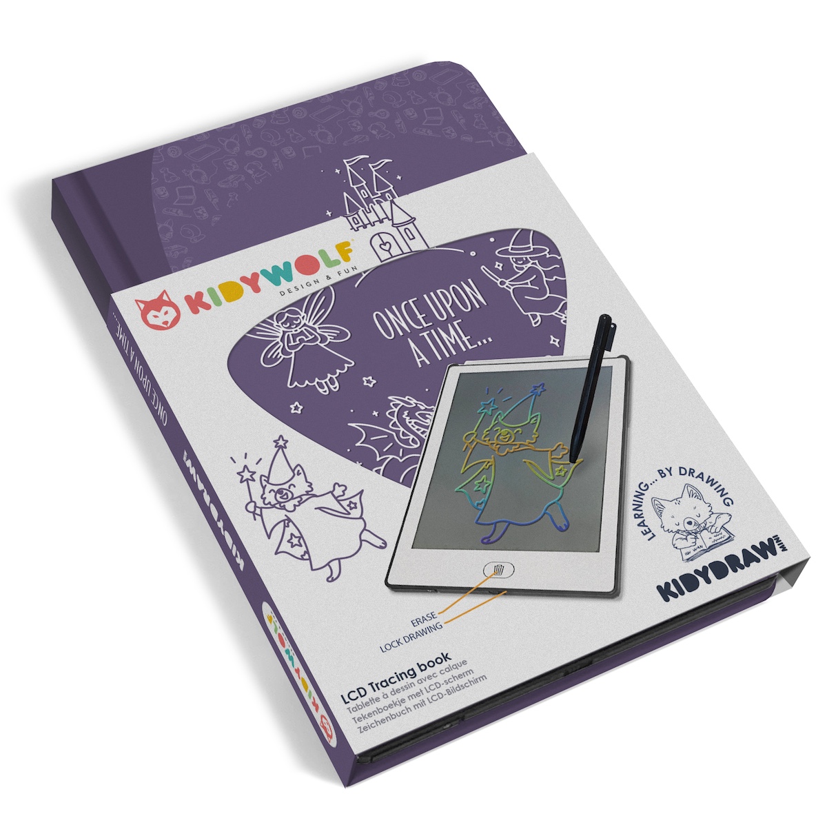 Tableta dibujo KIDYDRAW-MINI Kidywolf Erase una vez