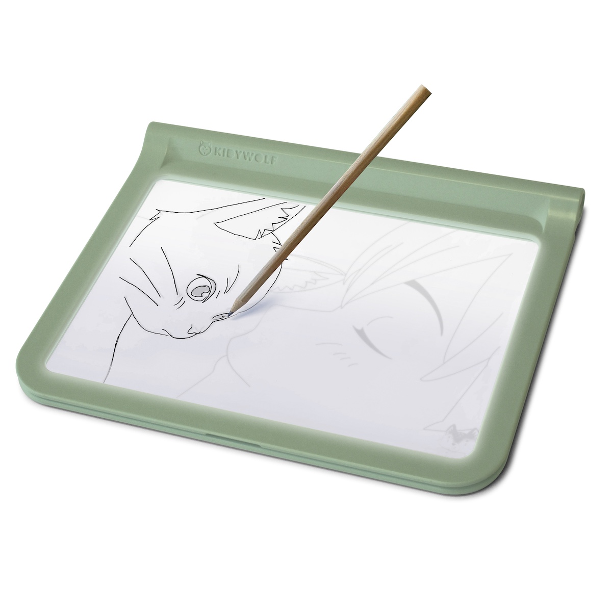 Tableta portátil 2en1 KIDYDRAW-PRO Kidywolf verde