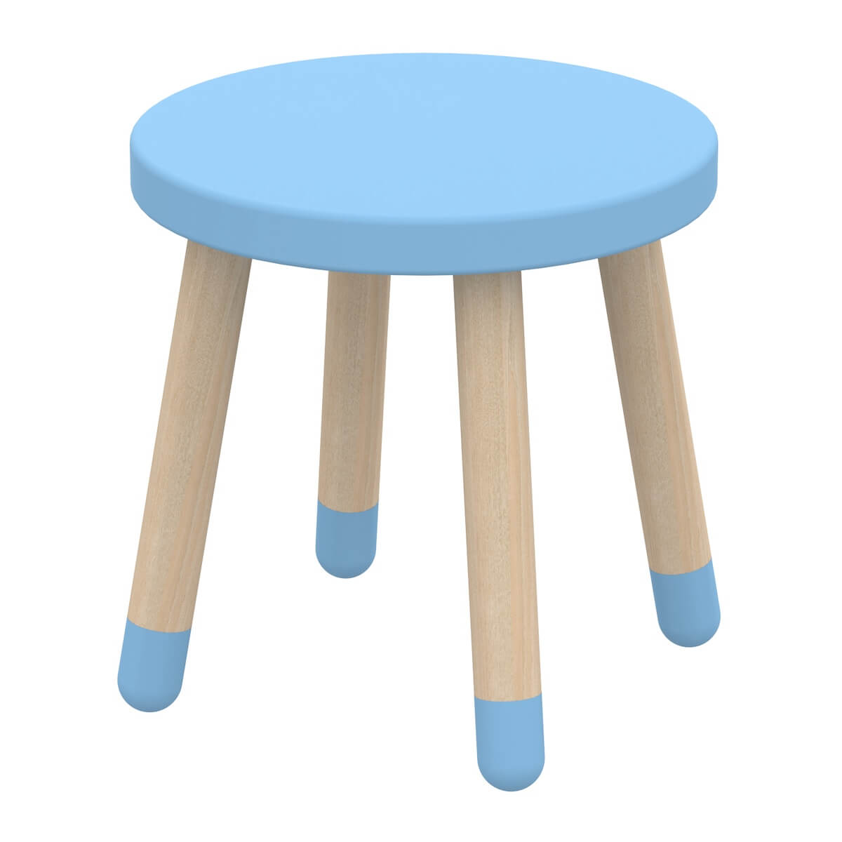 Taburete infantil 30cm DOTS Flexa fresno-blue skies