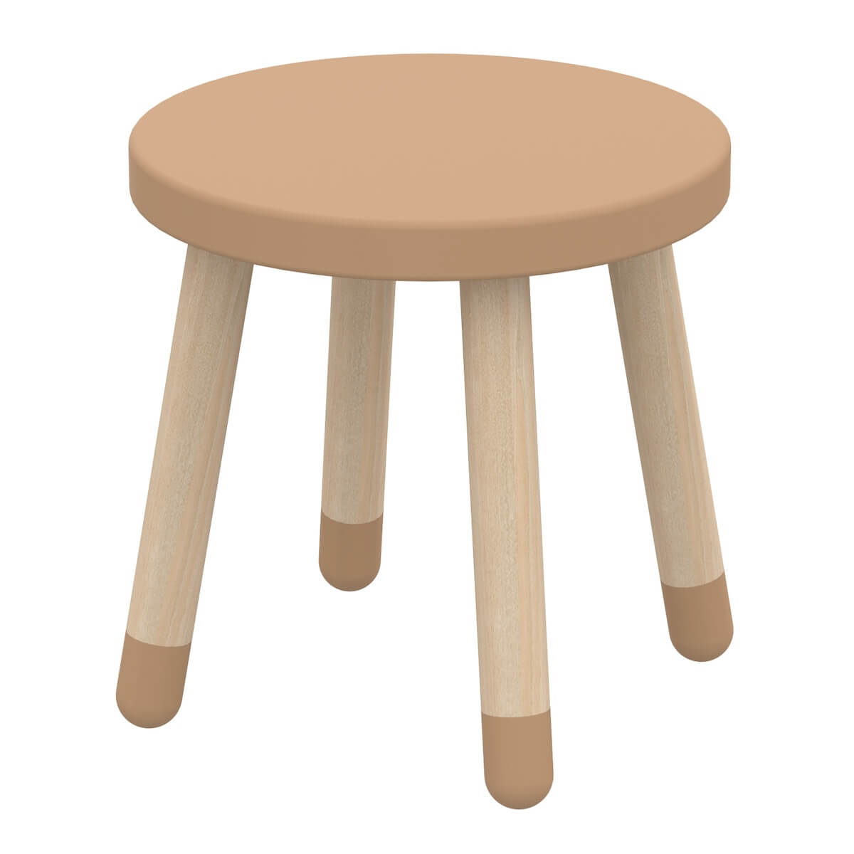 Taburete infantil 30cm DOTS Flexa fresno-latté