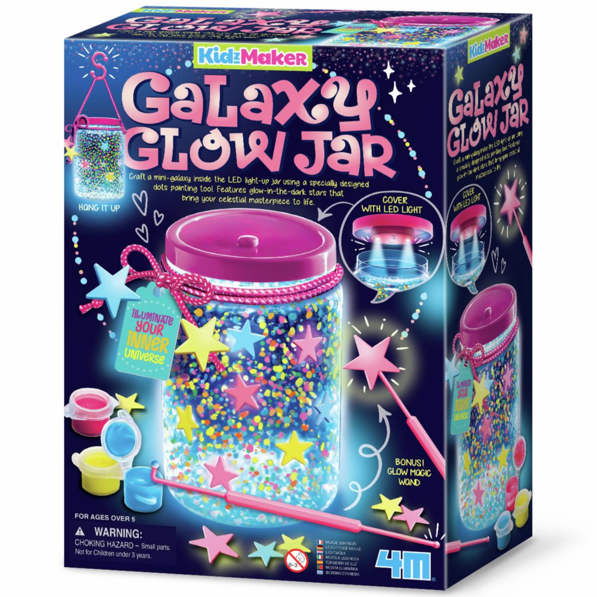 Tarro brillante Galaxias KIDZMAKER 4M