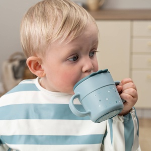 Taza-boquilla FOODIE Done by Deer Happy Dots azul