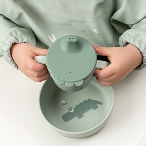 Taza-boquilla FOODIE Done by Deer Happy Dots verde