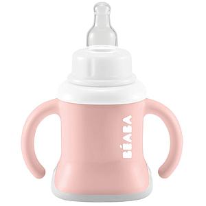 Taza entrenamiento 3 en 1 EVOLUCLIP Béaba rosa