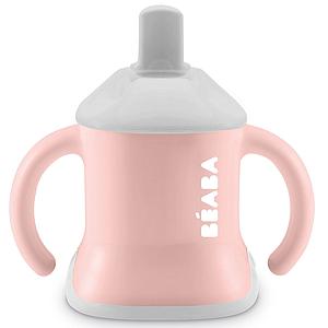 Taza entrenamiento 3 en 1 EVOLUCLIP Béaba rosa