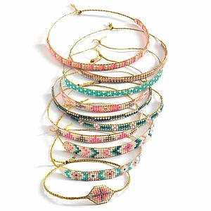 Tejer pulseras PEQUEÑAS PERLAS Djeco