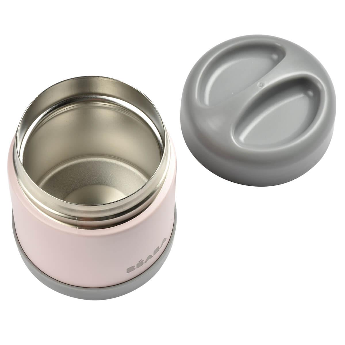 Termo acero inoxidable 300ml Béaba dark mist-light pink
