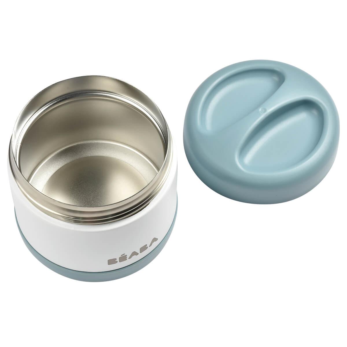 Termo acero inoxidable 500ml Béaba baltic blue-white