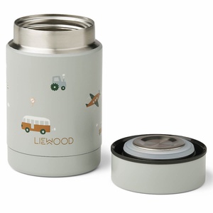 Termo alimentos 250ml NADJA Liewood Vehicles dove blue mix NOOS