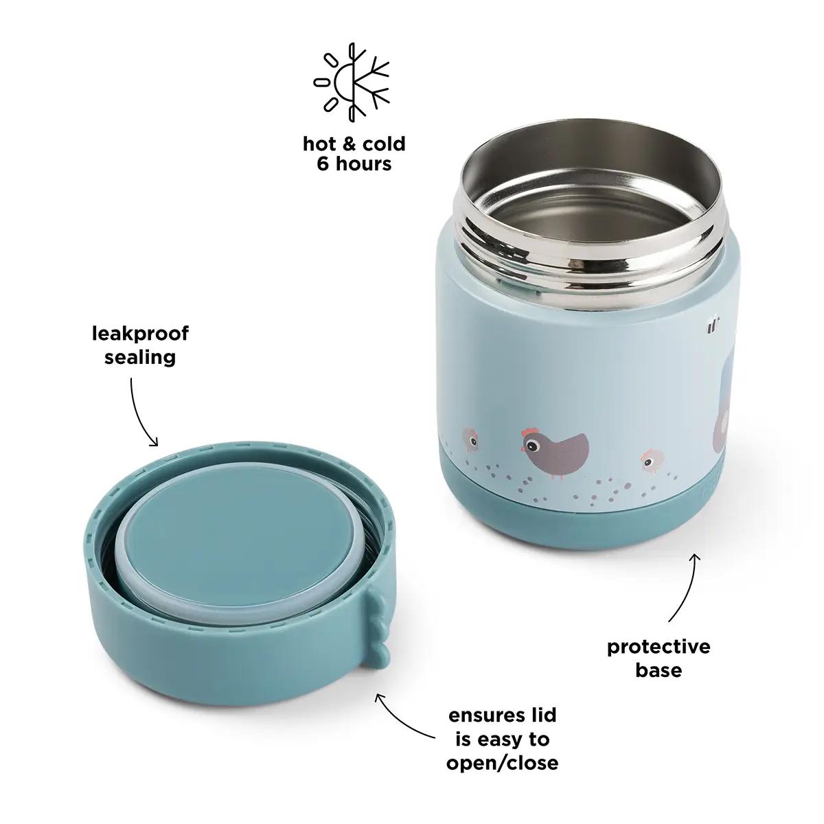 Termo alimentos 300ml TINY FARM Done by Deer azul
