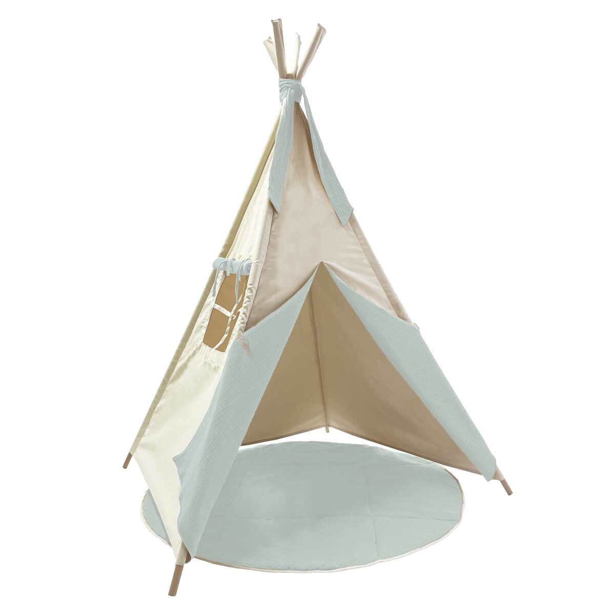 Tipi infantil BOBBLE beige-verde