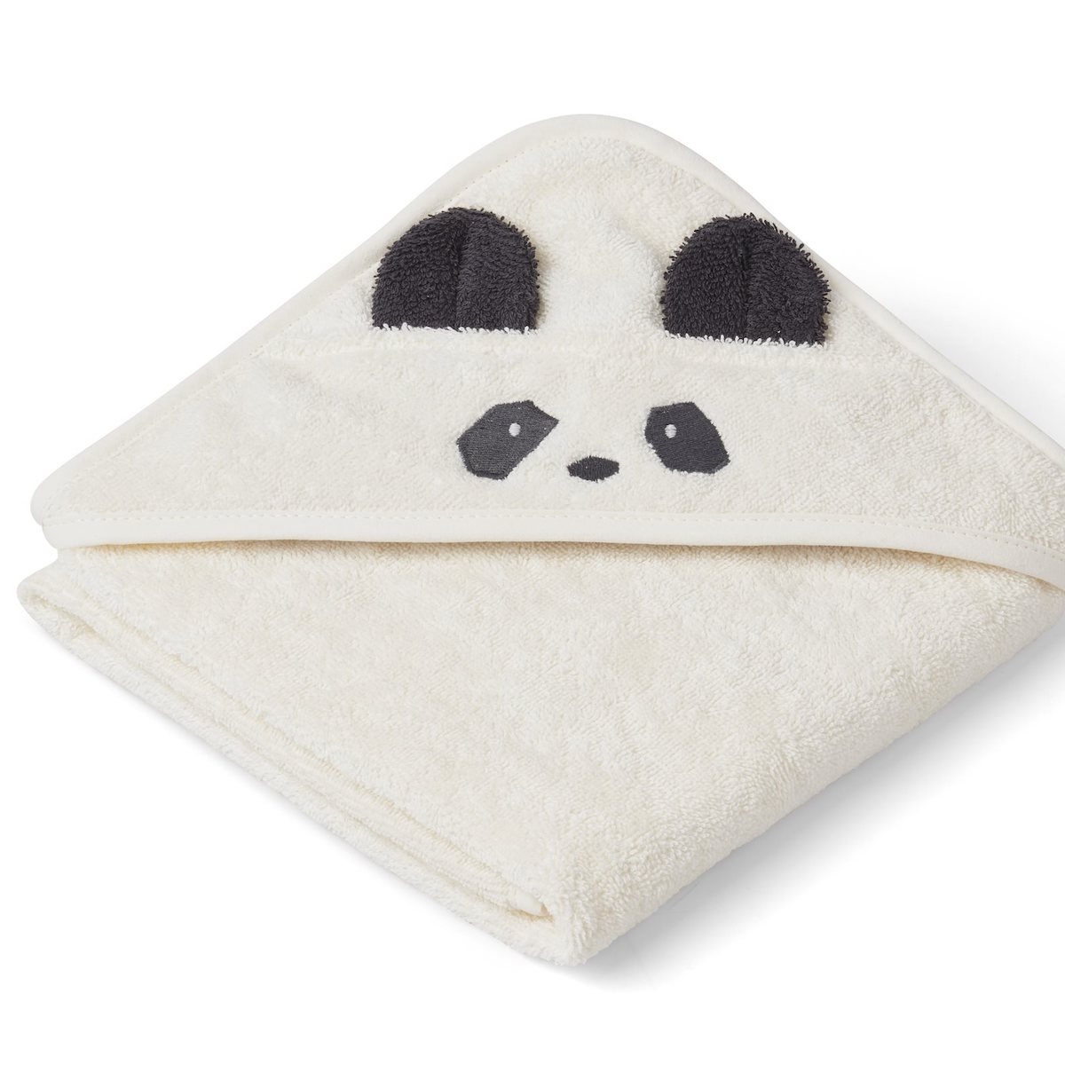 Toalla capucha ALBERT Liewood Panda creme de la creme
