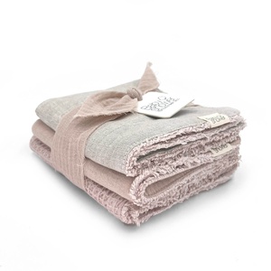 Toallitas 3uds Babyshower waffle rose