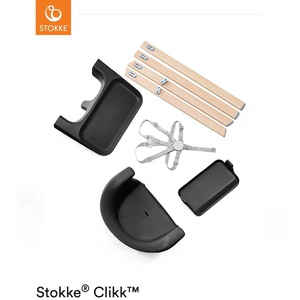 Trona bebé CLIKK™ Stokke negro natural