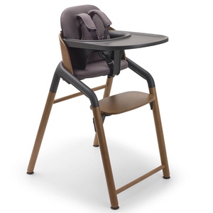 Trona bebé GIRAFFE Bugaboo madera cálida-gris
