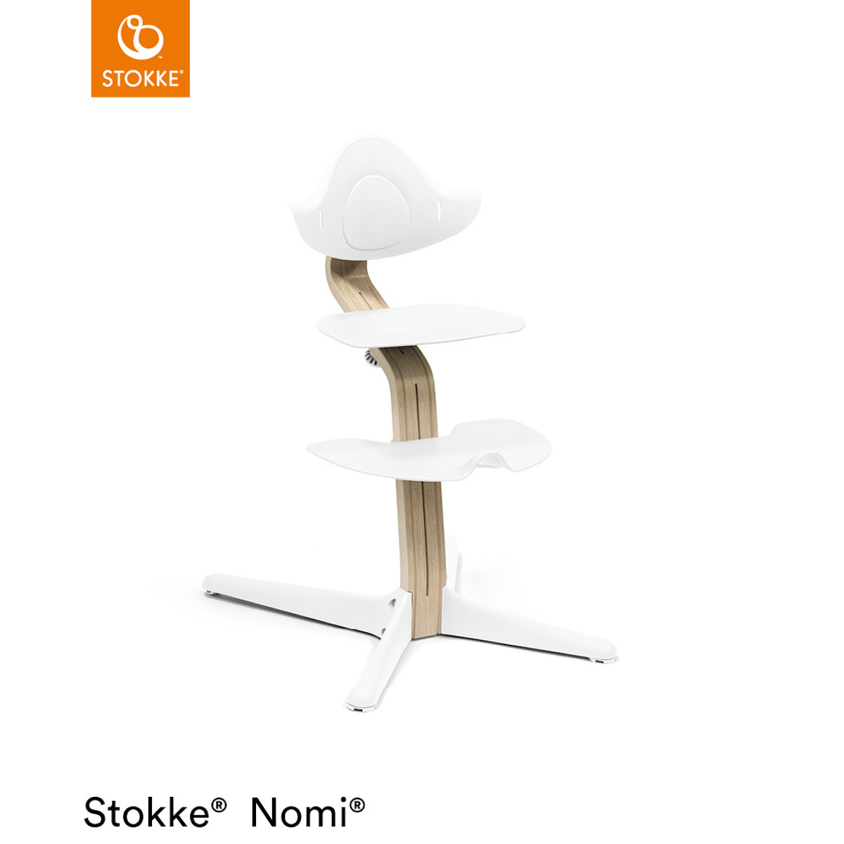 Trona bebé NOMI Stokke natural-blanco